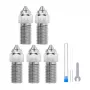 ELEGOO Neptune 4 / 4 Pro gehard stalen nozzle-set (0,4 mm x3, 0,6 mm x1, 0,8 mm x1)