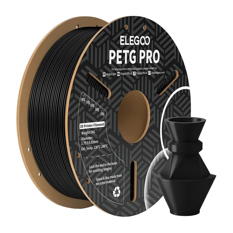 ELEGOO PETG Pro-filament (zwart) 1,75mm 1kg