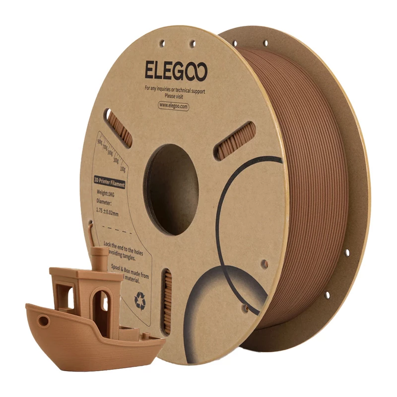 ELEGOO PLA Wood-filament (Indisch eiken) 1,75 mm 1 kg