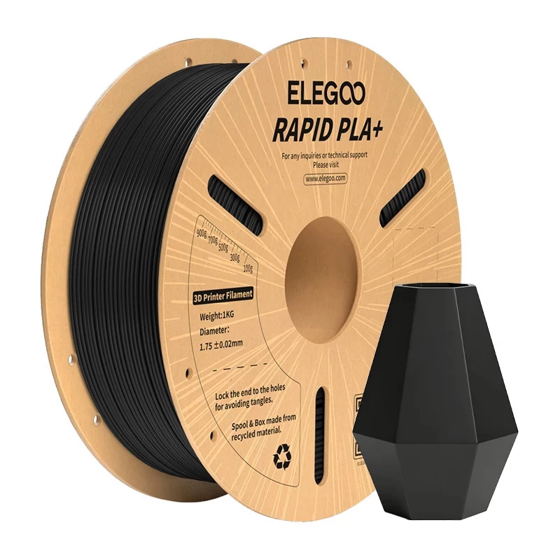 ELEGOO Rapid PLA+ filament (zwart)