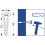 Elektro-Plast Opatówek USMP-3 Platte snelmontage-kabelclip voor kabels tot 16,2 mm, Wit, 100 stuks