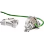 ELOTOUCH TE Connectivity AMP Netconn DIN-dinrailadapter, onbestukt, 1 keystone-slot, lichtgrijs 1711897-1