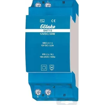 Eltako SNT15-12VDC/30W DIN-rail voeding 12V DC 2,5A 30W 20000167