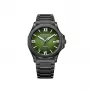 EMILE CHOURIET heren automatisch chronograaf 41mm zwarte wijzerplaat zwarte leren band 081172GHHE8H