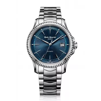 EMILE CHOURIET heren automatisch horloge 40mm RVS zwarte wijzerplaat