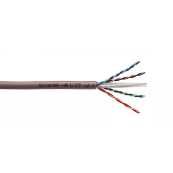 EMITER Cat.6 U/UTP 450MHz LS0H B2ca massief koperen netwerkkabel, 4x2x23AWG, 305m rol in doos
