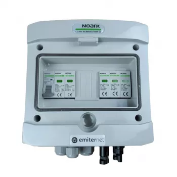 EMITER DCAC Hermetic IP65 PV Combiner Box met Noark Type 2 SPD, 1 String, 1 MPPT, 16A 1-Fase