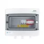 EMITER schakelkast aangesloten AC hermetisch IP65 EMITTER met AC Dehn Type 2 overspanningsafleider, 50A 3-fase, aardlekschakelaar type A 63A/300mA