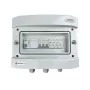 EMITER schakelinstallatie aangesloten AC hermetisch IP65 EMITTER met overspanningsafleider AC Noark type 1+2, 40A 3-fase, aardlekschakelaar type A 63A/300mA