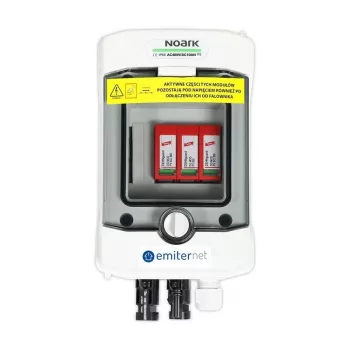 EMITER DC-schakelinrichting, IP65, met Dehn Type 2 DC-overspanningsafleider 1000V, 1x PV-string, 1x MPPT