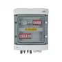 EMITER schakelkast aangesloten DCAC hermetisch IP65 EMITTER met DC-overspanningsbeveiliging Dehn 1000V Type 2, 2 x PV-string, 2 x MPPT // en AC Dehn Type 2, 16A 3-fase, RCD type A 40A/300mA