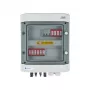 EMITER Schakelinstallatie aangesloten DCAC Hermetic IP65 EMITTER met DC-overspanningsbeveiliging Dehn 1000V Type 2, 2 x PV-string, 2 x MPPT // en AC Dehn Type 2, 10A 3-f