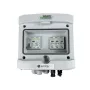 EMITER schakelkast aangesloten DCAC hermetisch IP65 EMITTER met Noark 1000V Type 1+2 DC overspanningsafleider, 1 x PV-string, 1 x MPPT // en AC Noark Type 1+2, 10A 1-fase