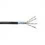 EmiterNet Externe gelgevulde FTP (F/UTP) Cat.5e kabel, 4x2x0,5 PE+GEL, Zwart