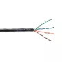 EmiterNet outdoor gelgevulde UTP Cat.5e-kabel, volledig koper, 4x2x0,5mm, PE-mantel, zwart, 305m