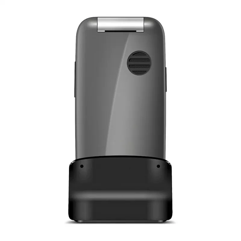 Emporia ONE V200i 2G klaptelefoon met grote toetsen, Space Grey/zilver