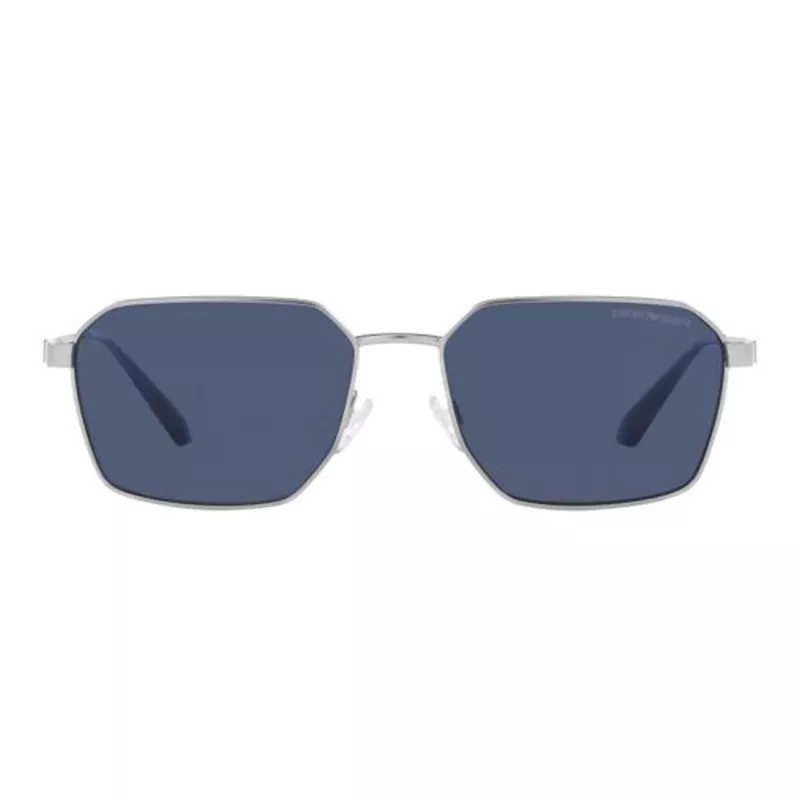 EMPORIO ARMANI EA2140-304580 zonnebril heren mat zwart grijs rechthoekig