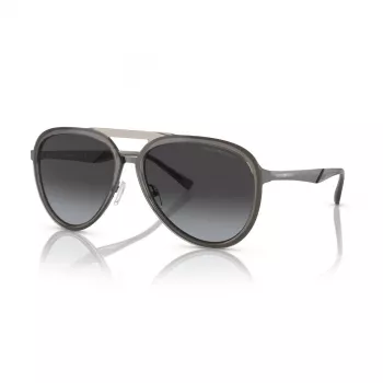 EMPORIO ARMANI EA2145-33578G Zonnebril Heren Metalen montuur Mat Zwart Grijs Verloop glazen 59mm