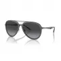 EMPORIO ARMANI EA2145-33578G Zonnebril Heren Metalen montuur Mat Zwart Grijs Verloop glazen 59mm