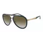 EMPORIO ARMANI EA2145-33598E heren rechthoekige zonnebril mat zwart donkergrijs 59mm