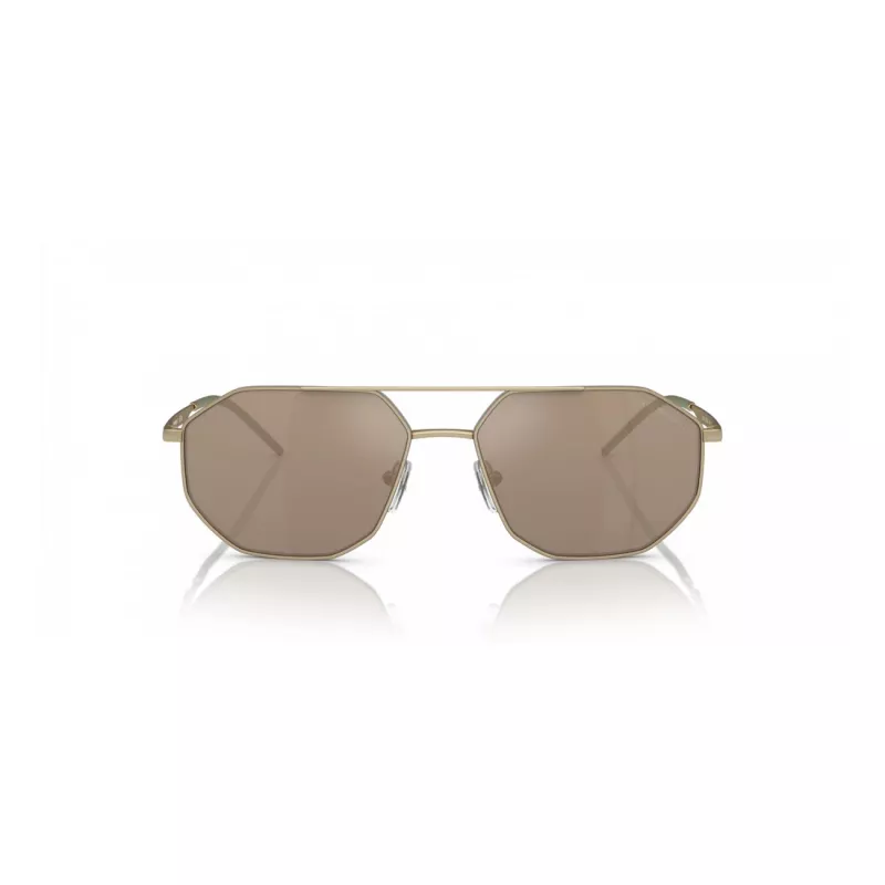 EMPORIO ARMANI EA2147-30025A zonnebril mat zwart grijs rechthoekig heren
