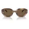 EMPORIO ARMANI EA4230U614973 rechthoekige zonnebril mat zwart donkergrijs 48mm