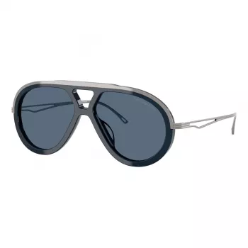EMPORIO ARMANI EA4242U621380 heren zonnebril - mat zwart montuur, grijs verlopende glazen, 56 mm