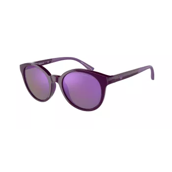 EMPORIO ARMANI dames zonnebril EA4185-51154V transparant grijs montuur grijze verloopglazen 47/18/125 mm