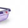 EMSA ONECLICK vershouddoos 2,3 L, rechthoekig, paarse deksel, luchtdicht, lekvrij, BPA-vrij, magnetron- en vaatwasserbestendig 3110601760