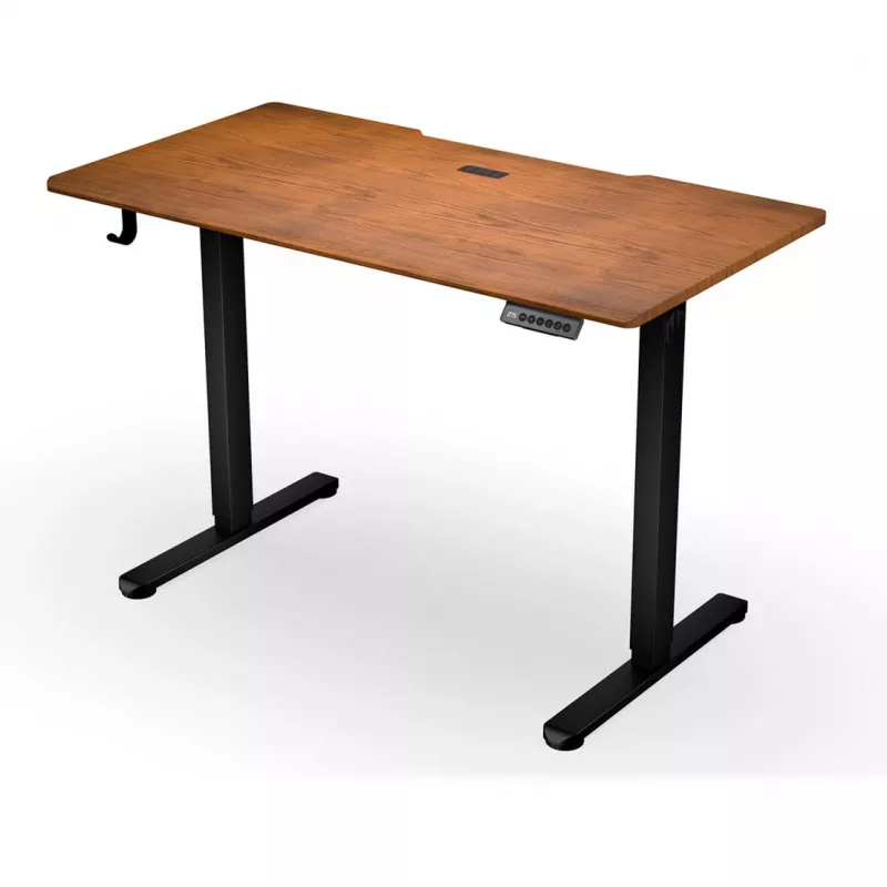 ENDORFY Atlas S Electric in hoogte verstelbaar bureau walnoot/zwart 120x60 cm