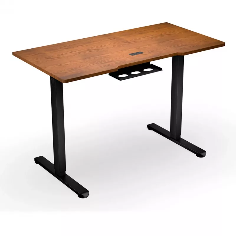 ENDORFY Atlas S Electric in hoogte verstelbaar bureau walnoot/zwart 120x60 cm