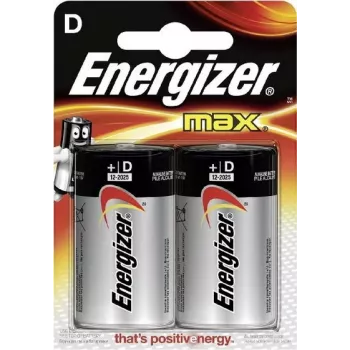 Energizer MAX alkaline D-batterijen, 2-pack blister (LR20) E300129200
