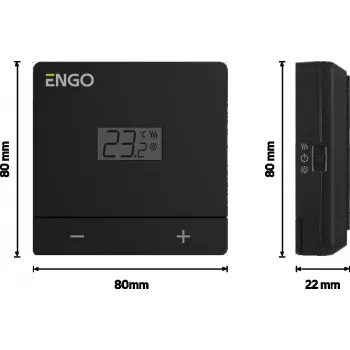 ENGO Controls EASY-230B draadloze dagprogrammeerbare ruimtethermostaat