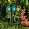 Entac buitenstopcontact met aardpin IP44 2-voudig 5m