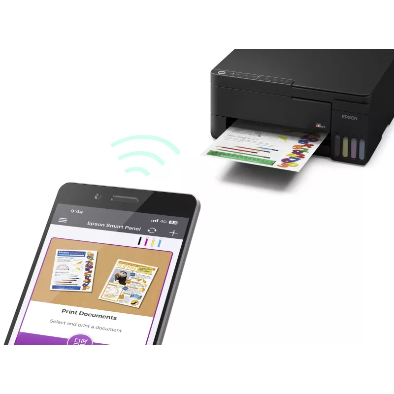 Epson EcoTank L3352 A4 Wi-Fi kleuren-multifunctionele inkjetprinter met navulbare inkttanks (C11CL62426)