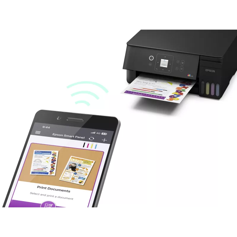Epson EcoTank L3362 kleuren-multifunctionele inkjetprinter (A4, Wi-Fi, zwart)