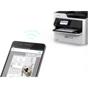 Epson WorkForce Pro WF-M5799DWF printer inkt zwart-wit MFP A4, tellerstand van 20K tot 60K (gebruikt)