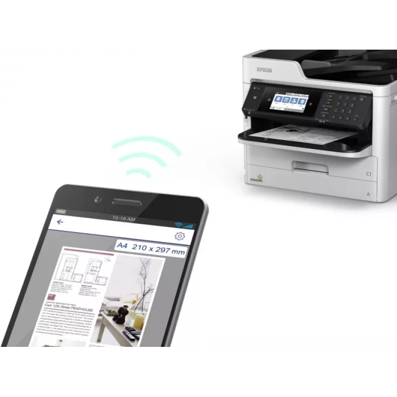 Epson WorkForce Pro WF-M5799DWF printer inkt zwart-wit MFP A4, tellerstand van 20K tot 60K (gebruikt)