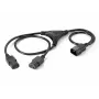 Equip 112210 stroomverdeelkabel, 1,6 m, C14 naar 2x C13, zwart