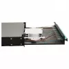 Equip 12-poorts glasvezel splicebox, LC duplex, OM3, 1U, gevuld, zwart