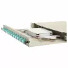 Equip 12-poorts glasvezel splicebox, LC duplex, OM3, 1U, gevuld, grijs
