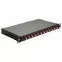 Equip 12-Port Glasvezel Lasbox, LC Duplex, OM4, 1U, gevuld, zwart