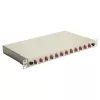 Equip 12-poorts glasvezel-lasbox, LC duplex, OM4, 1U, voorzien van connectoren, grijs