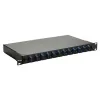 Equip 12-poorts glasvezel splicebox, SC duplex, OS2, 1U, volledig gevuld, zwart (591909)