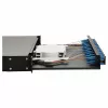 Equip 12-poorts glasvezel splicebox, SC duplex, OS2, 1U, volledig gevuld, zwart (591909)