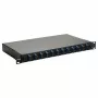 Equip 12-poorts glasvezel splicebox, SC duplex, OS2, 1U, volledig gevuld, zwart (591909)