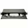Equip 19 inch 1U glasvezel-space-box zonder paneel, staal zwart