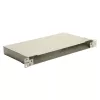 EQUIP 19 inch glasvezel-Space-Box-behuizing, 1U, staal, groen, zonder paneel