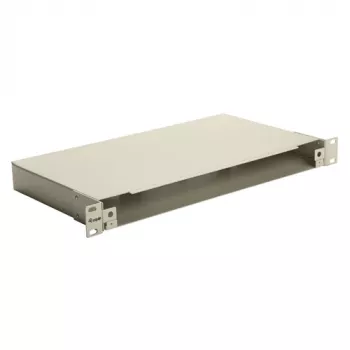 EQUIP 19 inch glasvezel-Space-Box-behuizing, 1U, staal, groen, zonder paneel