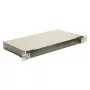 EQUIP 19 inch glasvezel-Space-Box-behuizing, 1U, staal, groen, zonder paneel